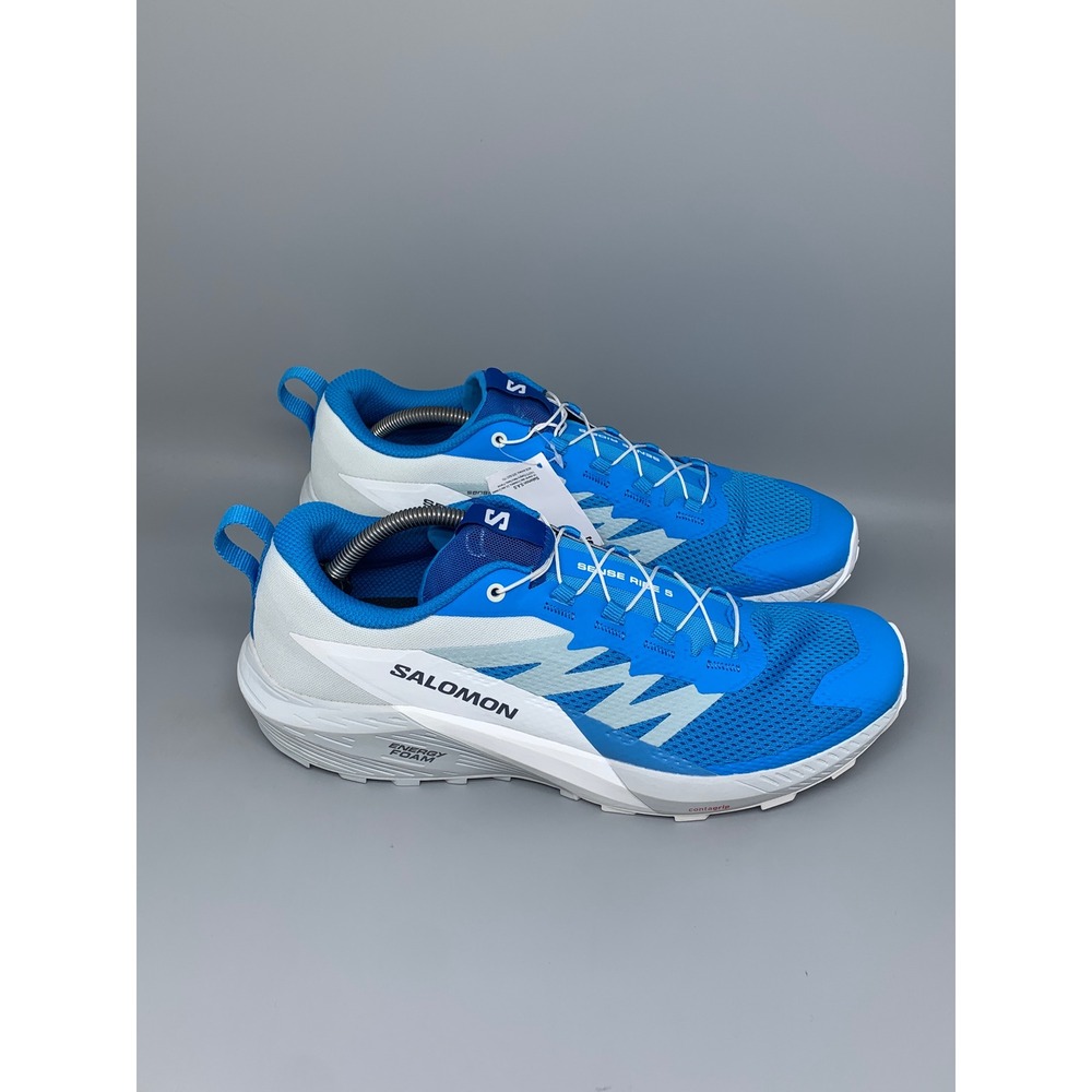 Salomon Sense Ride 5 Blue Trail Running Shoes 473118 Men's Sz 11.5 NWT